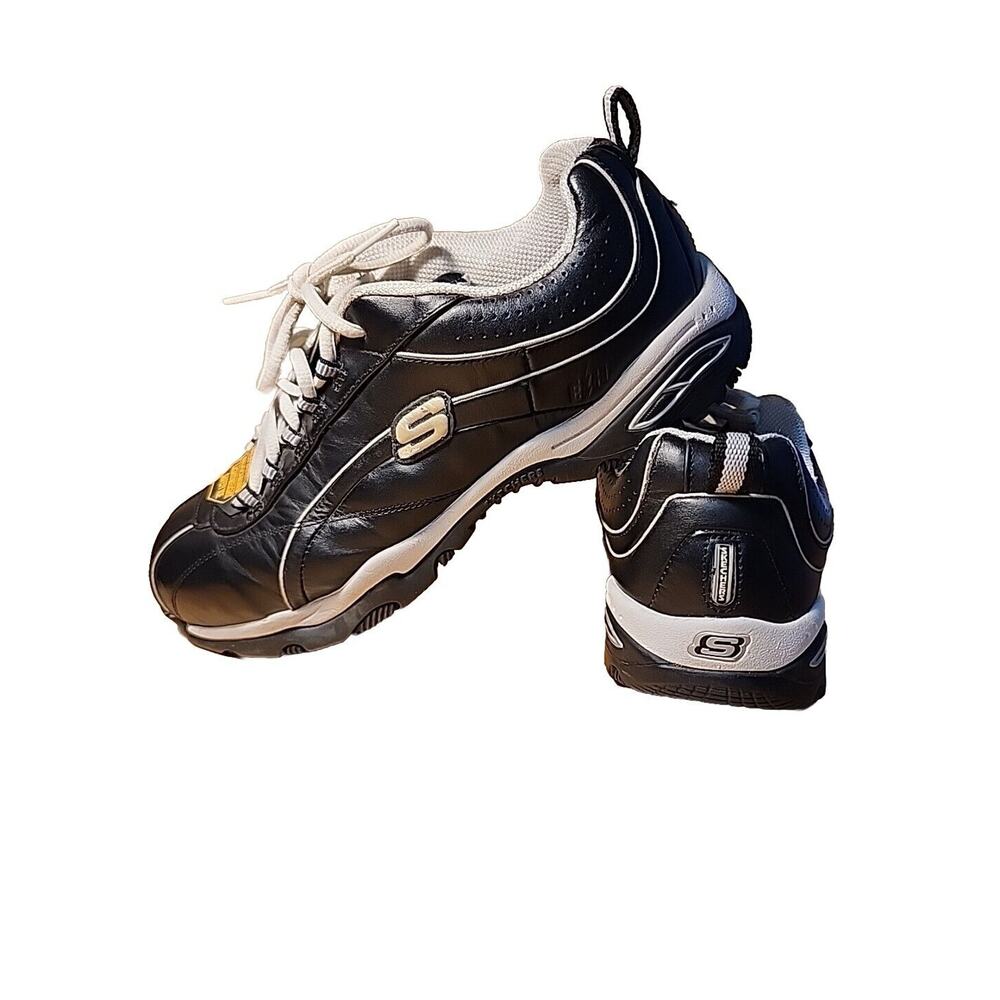 Skechers Men's Black 76350 Lightweight Work Safety Steel Toe Athletic Shoes Sz 7